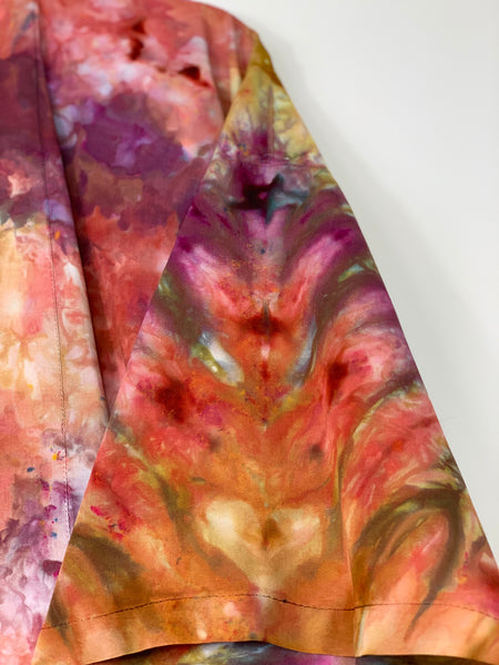 Sunlit forest kimono robe