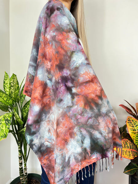 Oversized tassel scarf