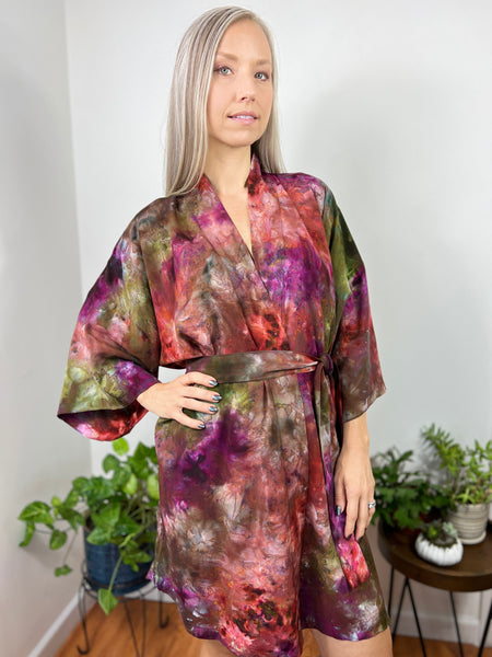 Kimono robe (storm clouds)