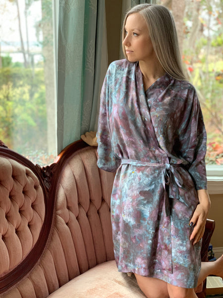 Kimono robe (storm clouds)