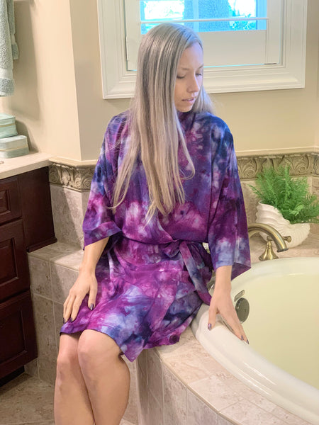 Kimono robe (storm clouds)