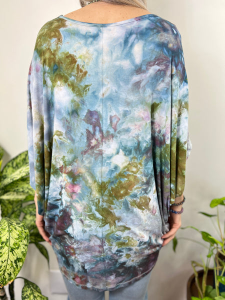 Round neck dolman top