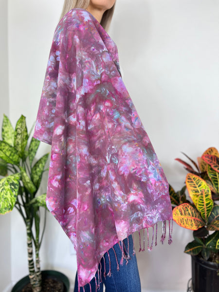 Oversized tassel scarf