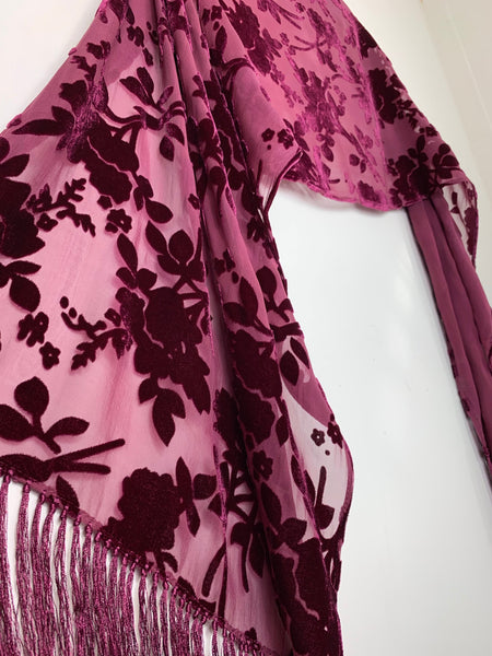 Surrender velvet shawl