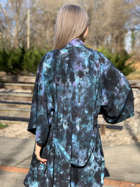 Dark matter kimono robe