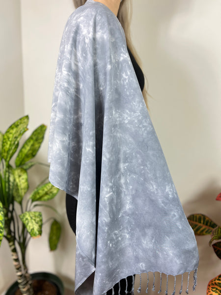 Oversized tassel scarf