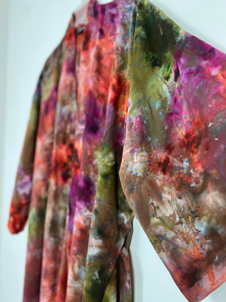 Kimono robe (storm clouds)