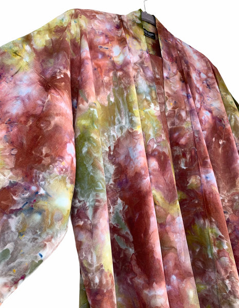 Vibrant bullseye kimono robe