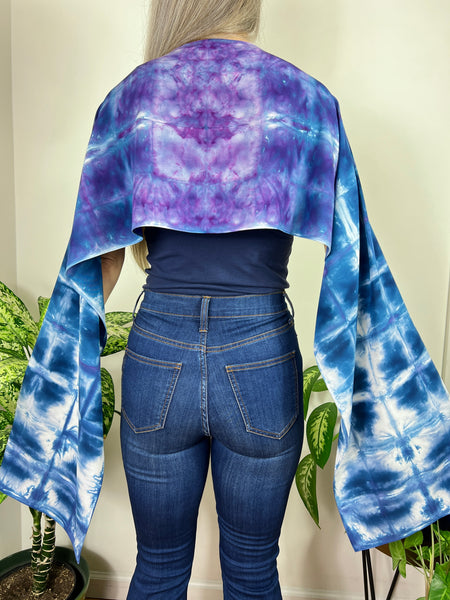 Shibori bamboo scarf