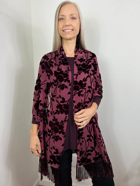 Surrender velvet shawl