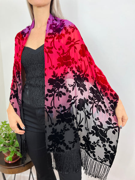 Surrender velvet shawl