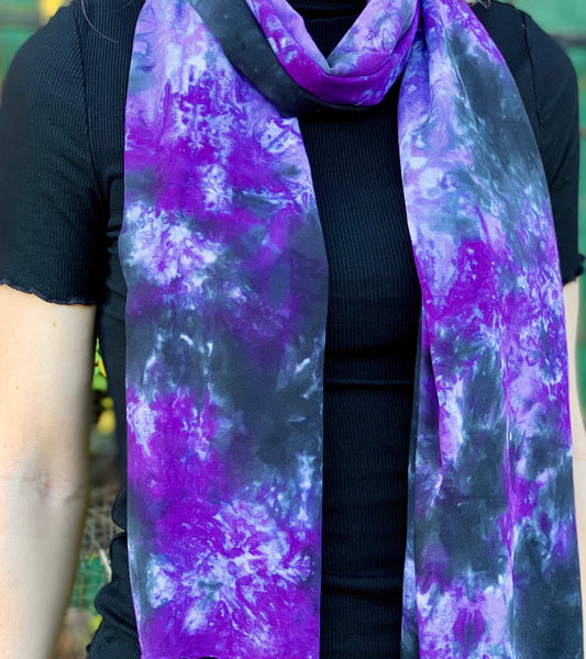 Shibori bamboo scarf