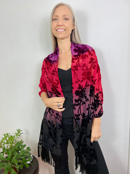 Surrender velvet shawl