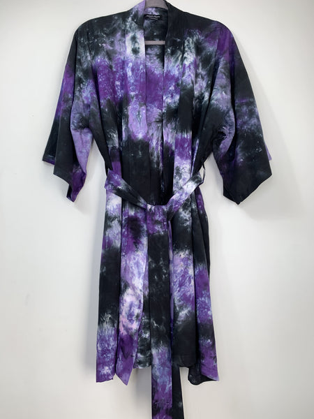 Sunlit forest kimono robe