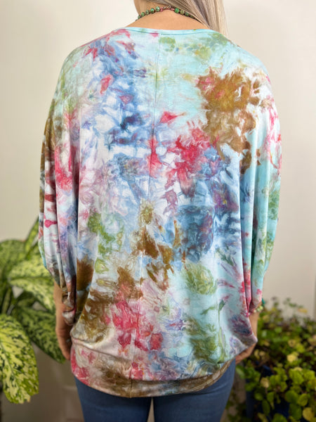 Round neck dolman top