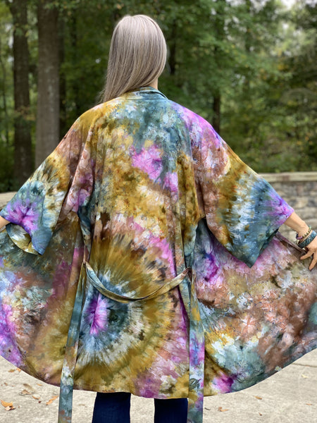 Kimono robe (storm clouds)