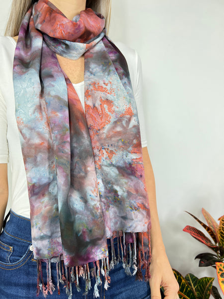 Oversized tassel scarf