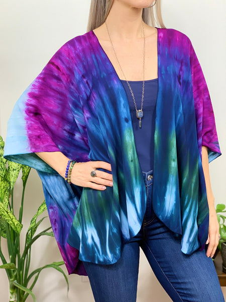 Purple/black ombre cardigan