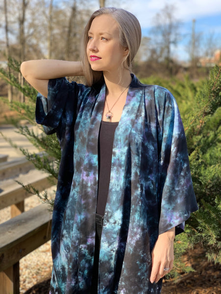 Dark matter kimono robe