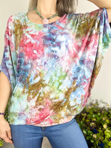 Round neck dolman top