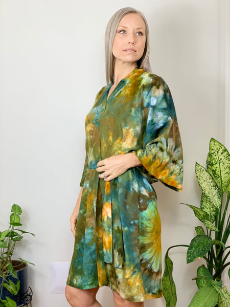 Kimono robe (storm clouds)