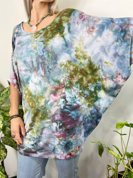 Round neck dolman top