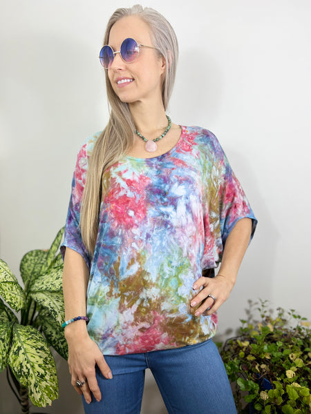 Round neck dolman top
