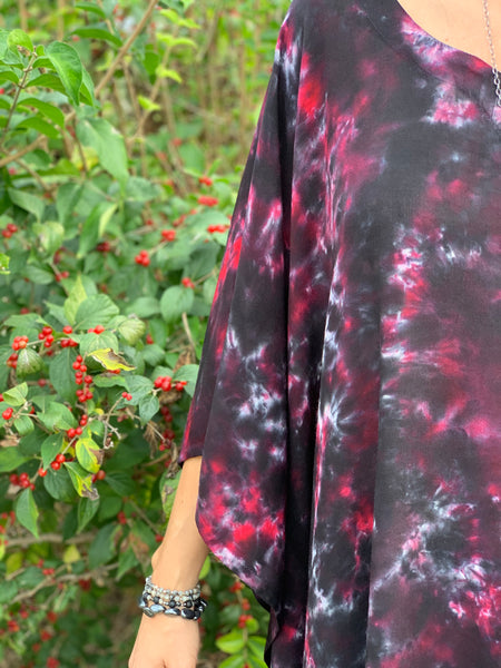 Red galaxy tunic