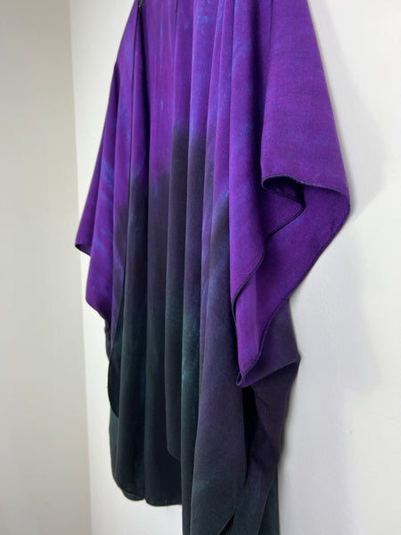 Purple/black ombre cardigan