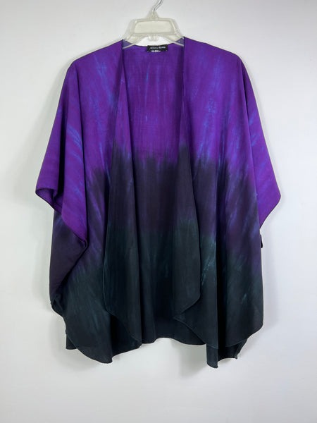 Purple/black ombre cardigan