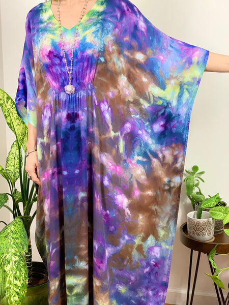 Indigo/black ombré maxi