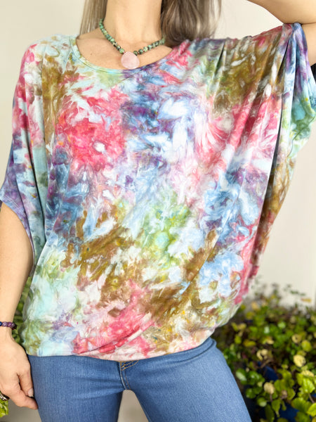 Round neck dolman top