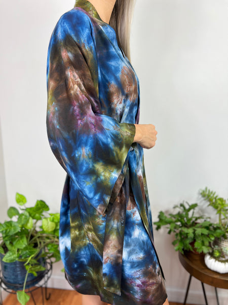 Kimono robe (storm clouds)