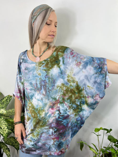 Round neck dolman top