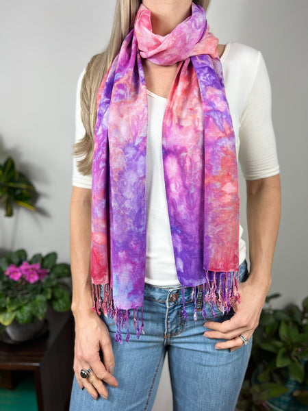 Oversized tassel scarf