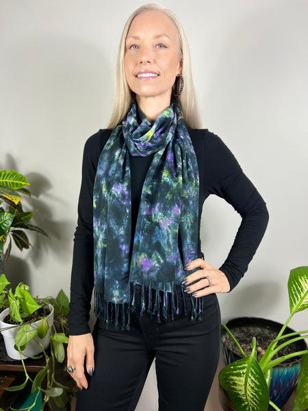 Oversized tassel scarf