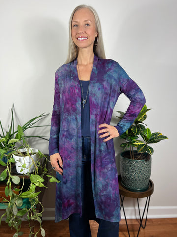 Hi low duster w/ pockets