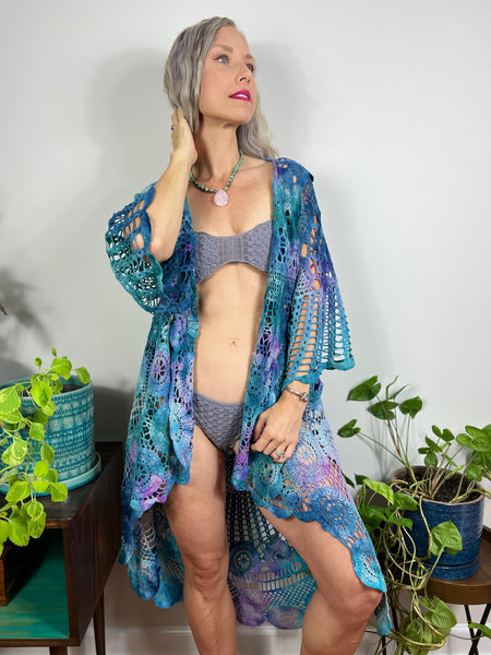 Crochet kimono