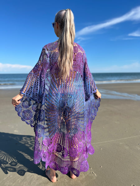 Crochet kimono