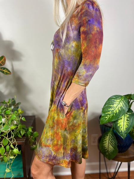 3/4 sleeve dress w/ pockets
