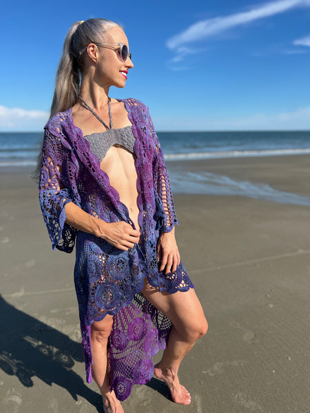 Crochet kimono