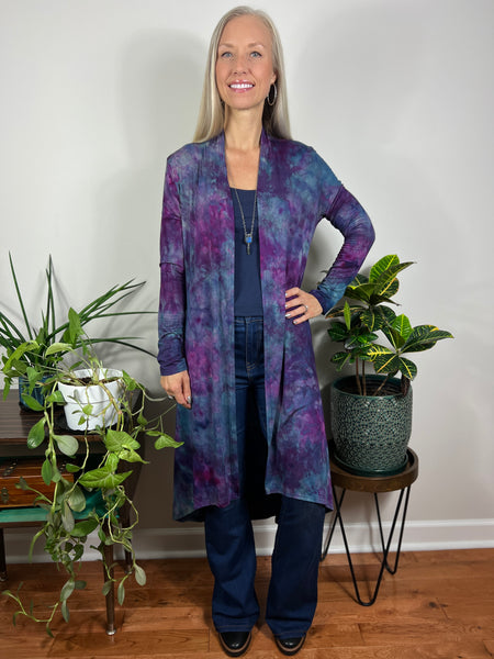 Hi low duster w/ pockets