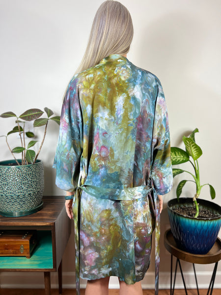 Mystical forest kimono robe