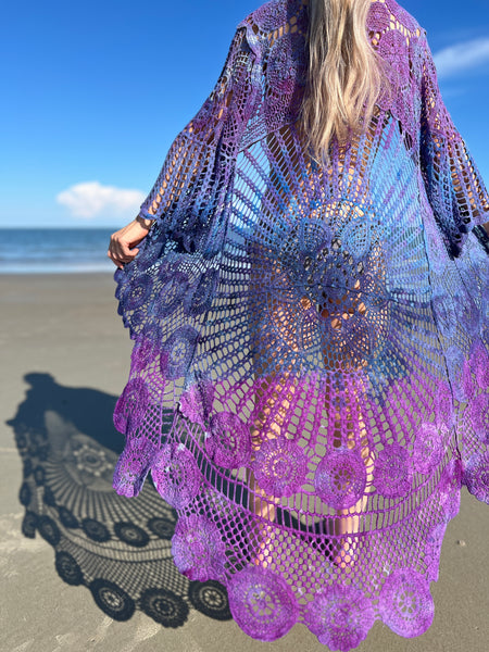 Crochet kimono