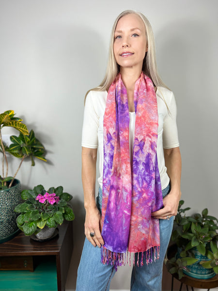 Oversized tassel scarf