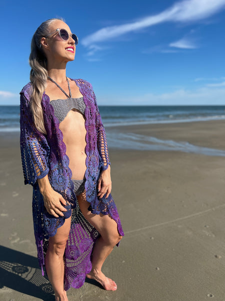 Crochet kimono