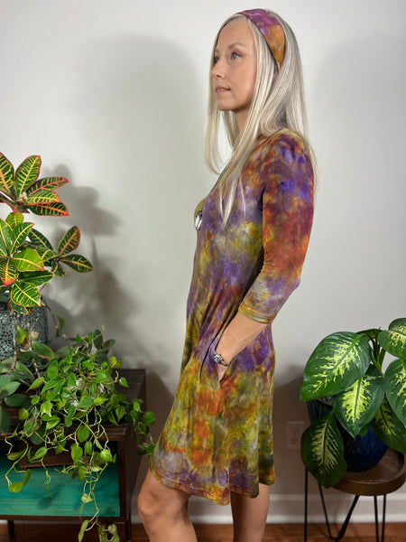 3/4 sleeve dress w/ pockets