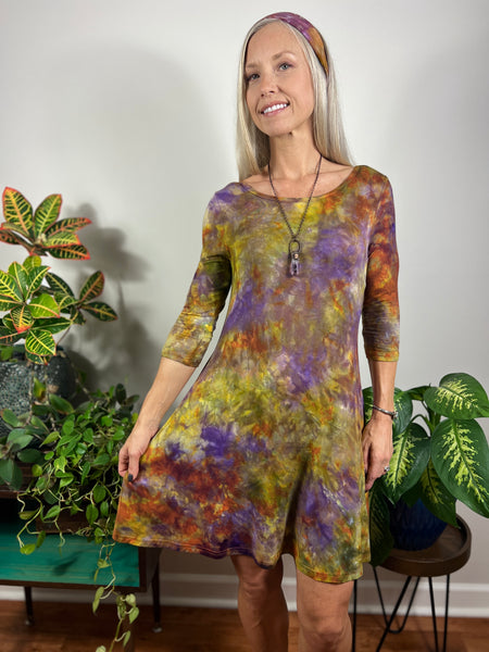 3/4 sleeve dress w/ pockets
