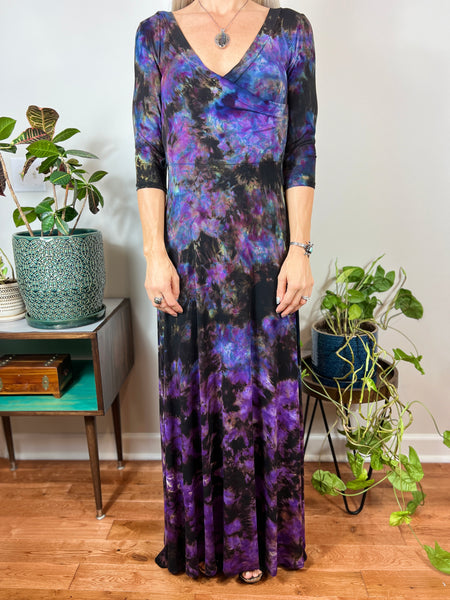 3/4 sleeve maxi dress