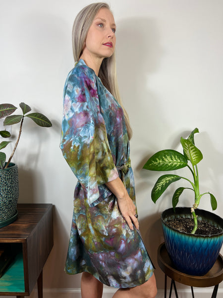 Mystical forest kimono robe